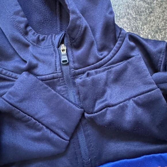Under Armour Blue Zip Up Hoodie Kids Boys Size 4 100% Polyester Activewear - Picture 8 of 15